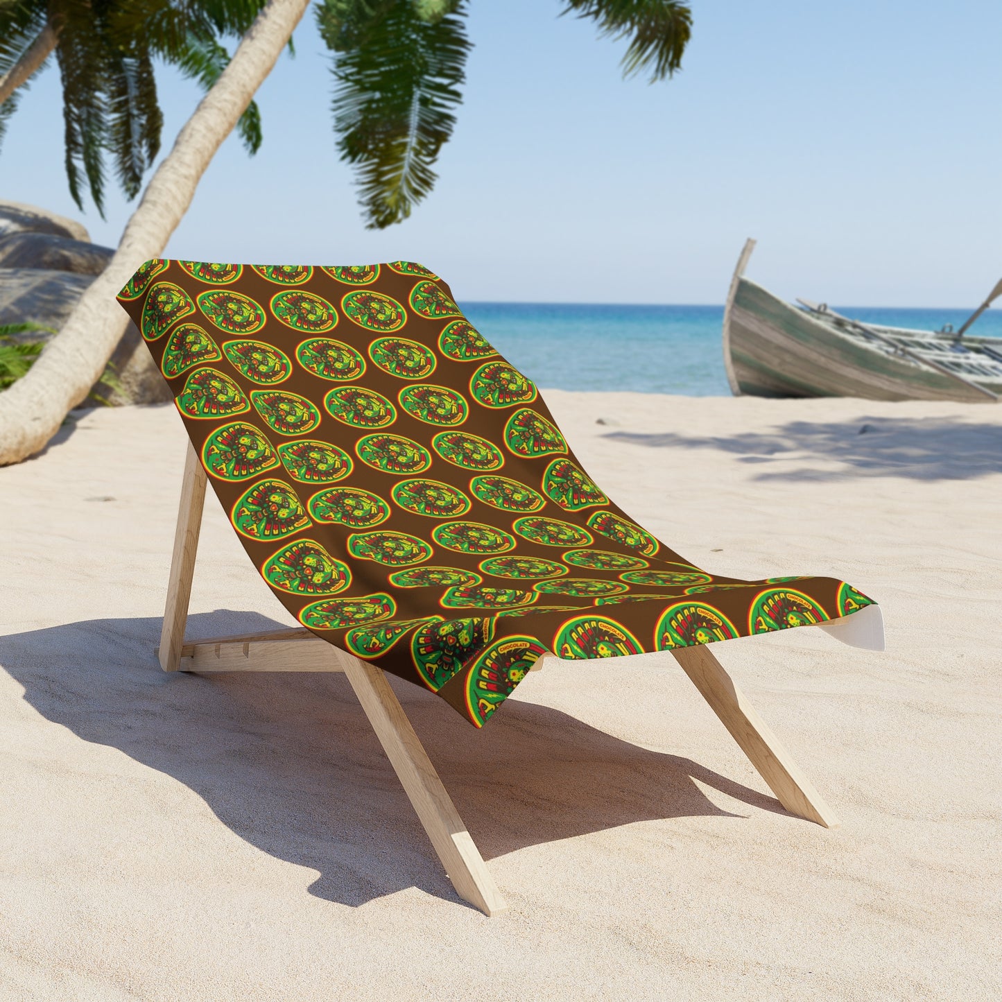 Tropical Vibe Beach Towel, Summer Fun Accessory, Travel Essential, Poolside Must-Have, Coastal Decor