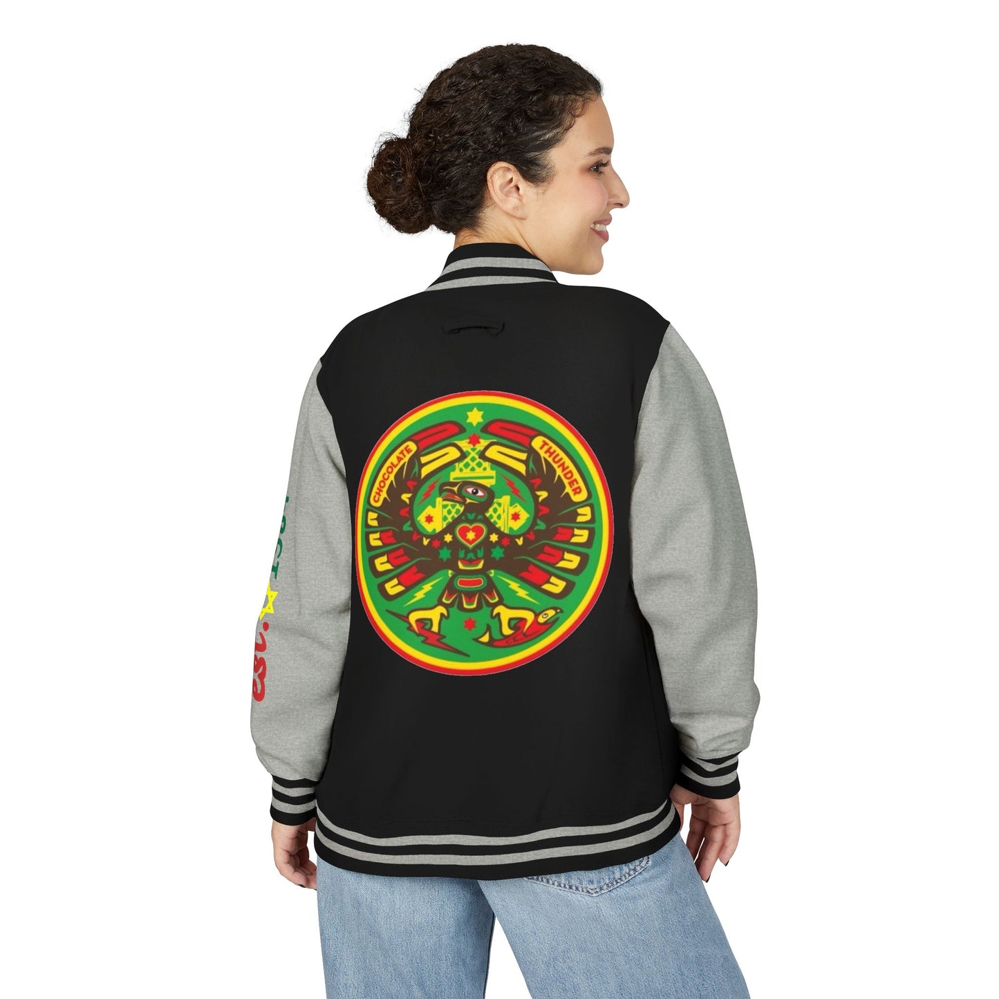 Copy of Unisex Heavyweight Letterman Jacket, Cozy Fashion, Team Spirit Wear, Gift for Sports Fans, Trendy Casual Outfit, Unique Style Jacket