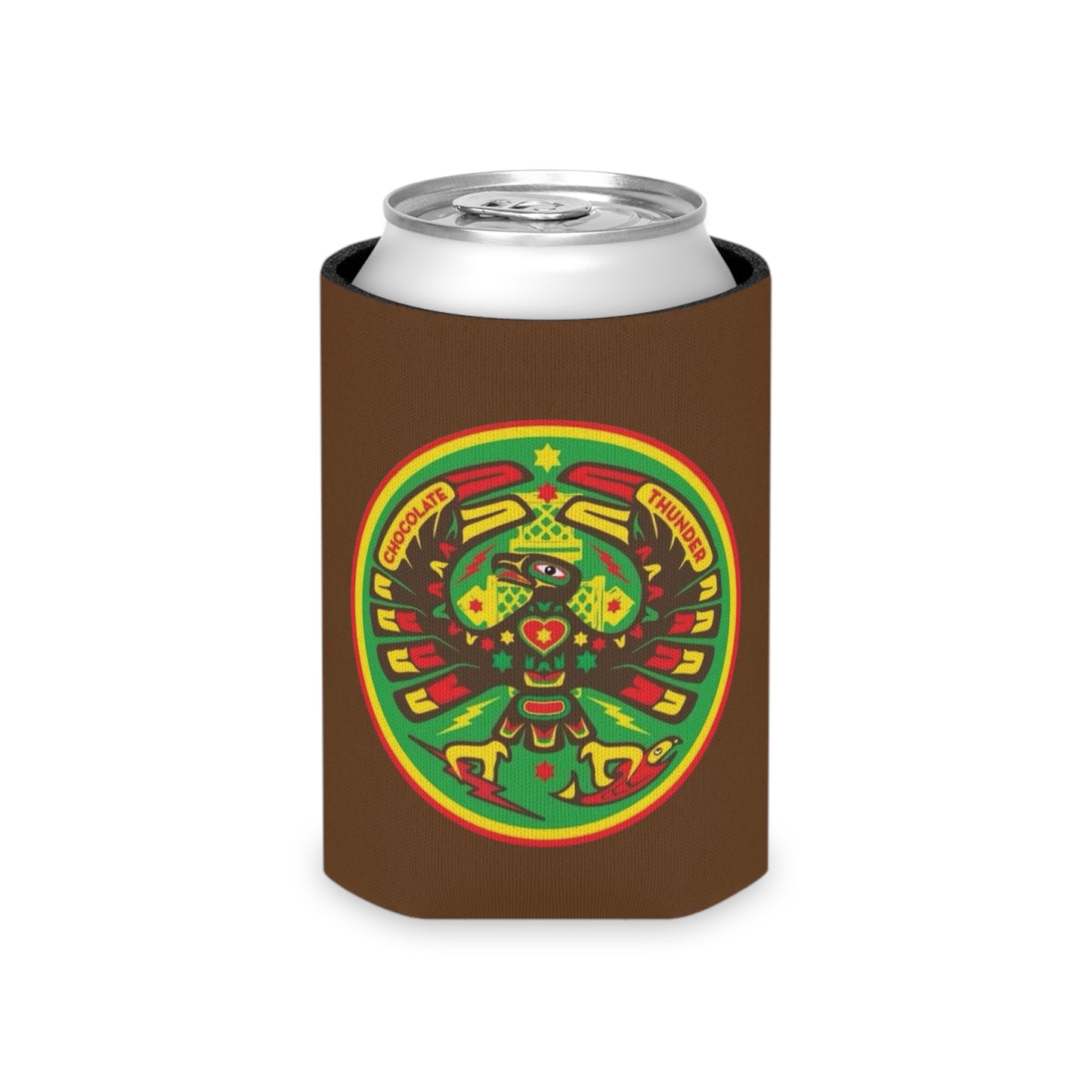 Vibrant Tribal Can Cooler, Beer Sleeve, Summer Accessories, BBQ Parties, Bohemian Decor, Festival Gear