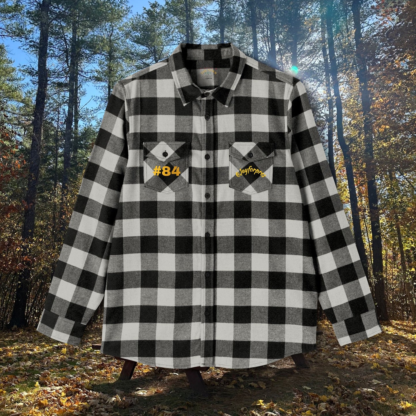 Cozy Unisex Flannel Shirt with #84 Design