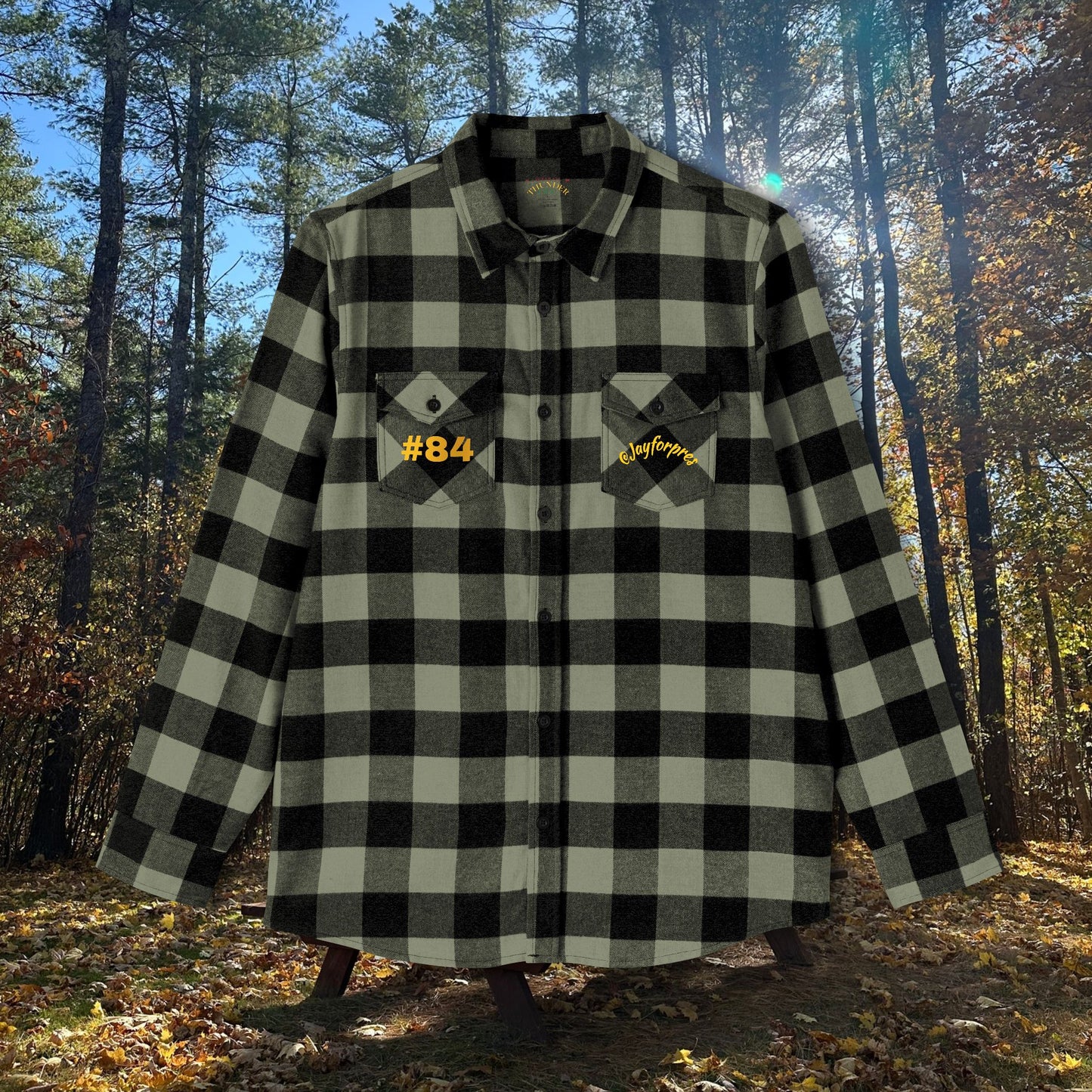 Cozy Unisex Flannel Shirt with #84 Design