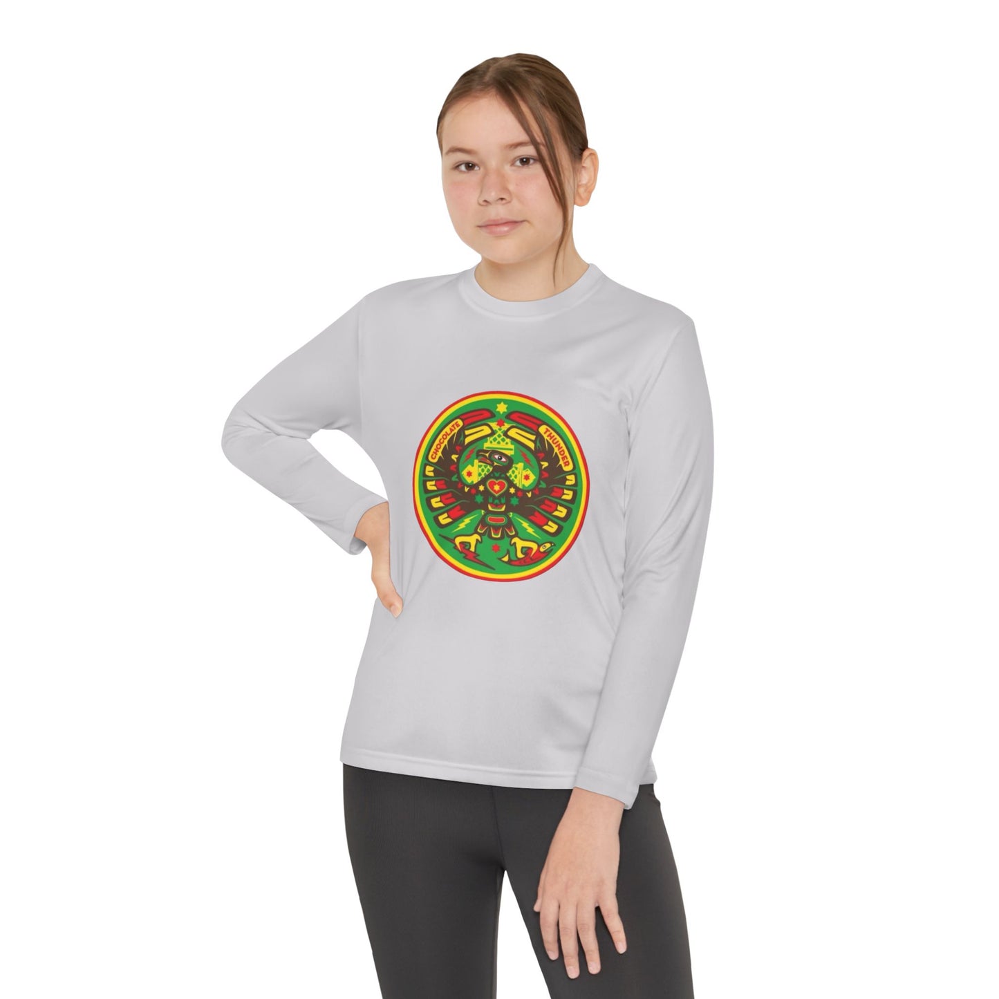 Youth Long Sleeve Spirit Tee, Cool Youth Tee, Vibrant Kid's Shirt, Summer Style, Artsy Gift, Unisex Long Sleeve