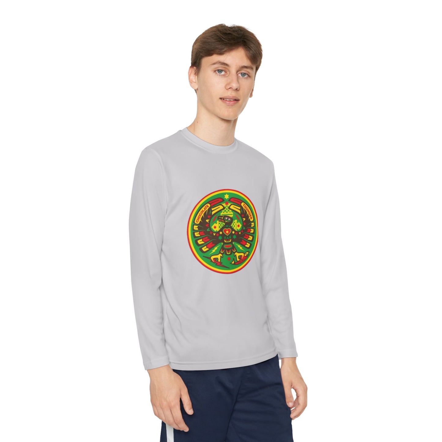 Youth Long Sleeve Spirit Tee, Cool Youth Tee, Vibrant Kid's Shirt, Summer Style, Artsy Gift, Unisex Long Sleeve