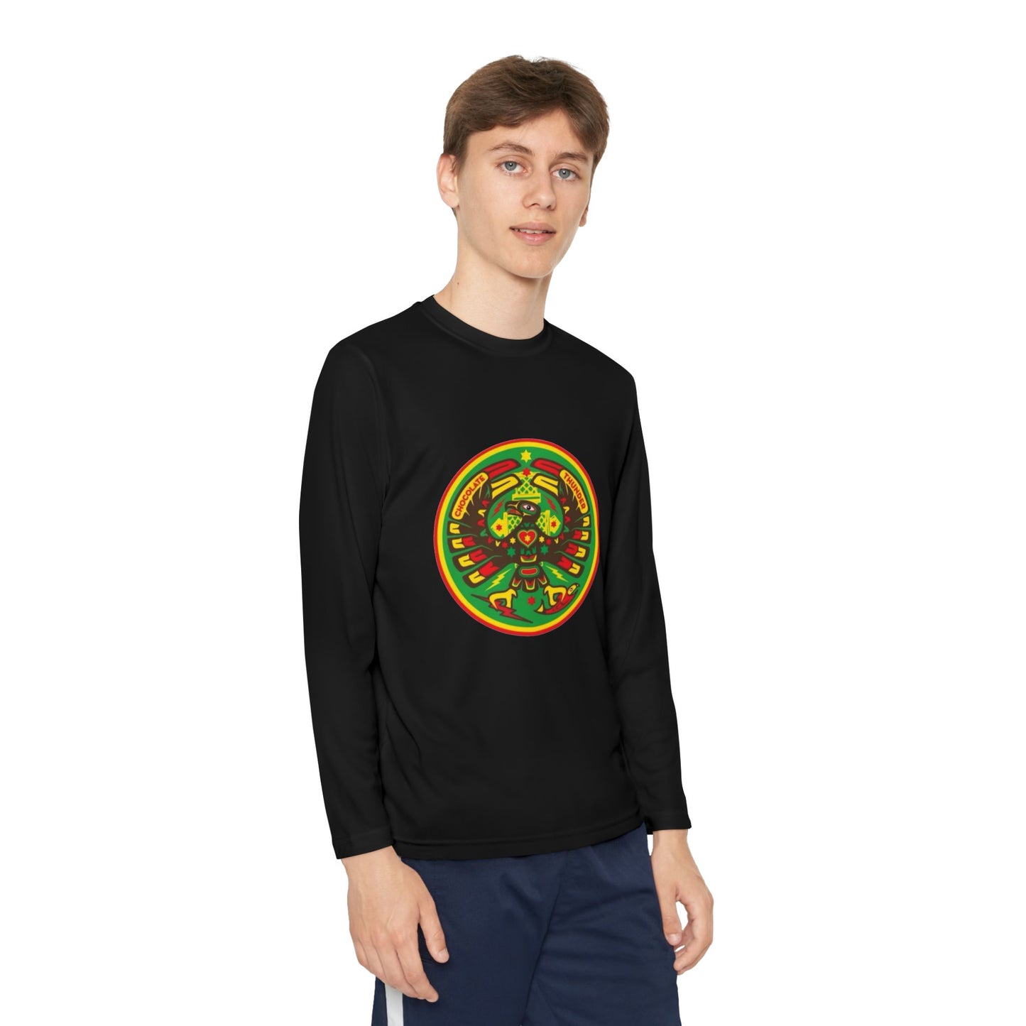 Youth Long Sleeve Spirit Tee, Cool Youth Tee, Vibrant Kid's Shirt, Summer Style, Artsy Gift, Unisex Long Sleeve