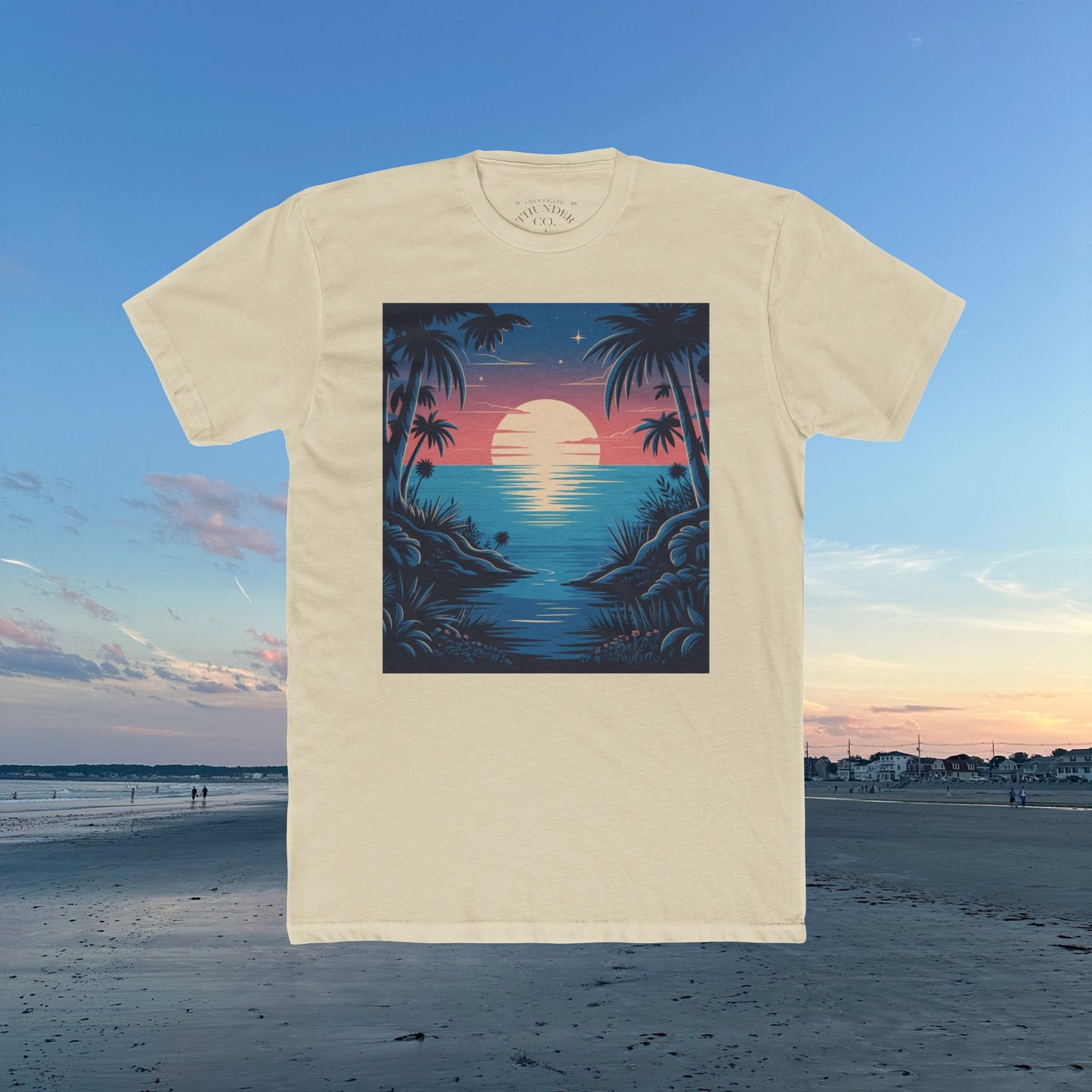 Copy of Sunset Vibes Unisex Cotton Crew Tee, Beach Shirt, Ocean Lover Apparel, Vacation Wear, Summer Fashion, Gift for Nature Enthusiasts