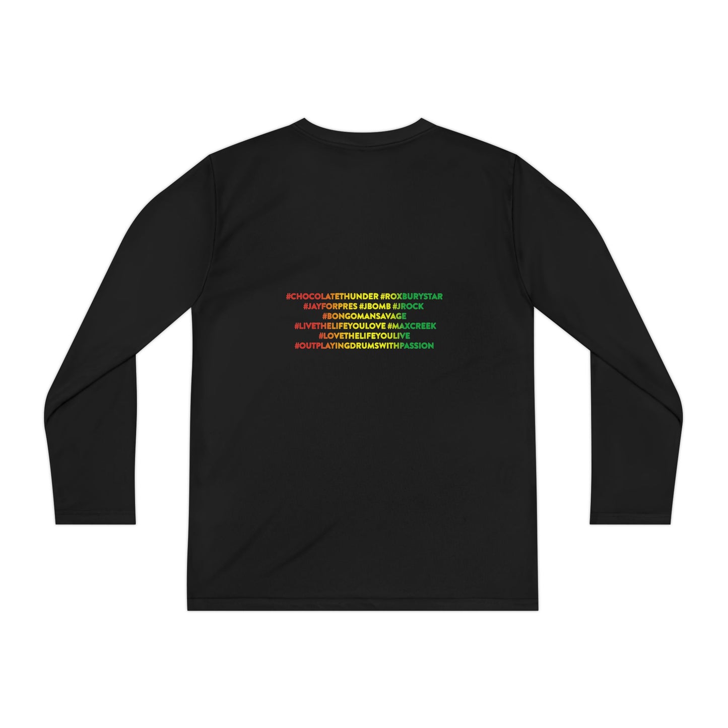 Youth Long Sleeve Spirit Tee, Cool Youth Tee, Vibrant Kid's Shirt, Summer Style, Artsy Gift, Unisex Long Sleeve