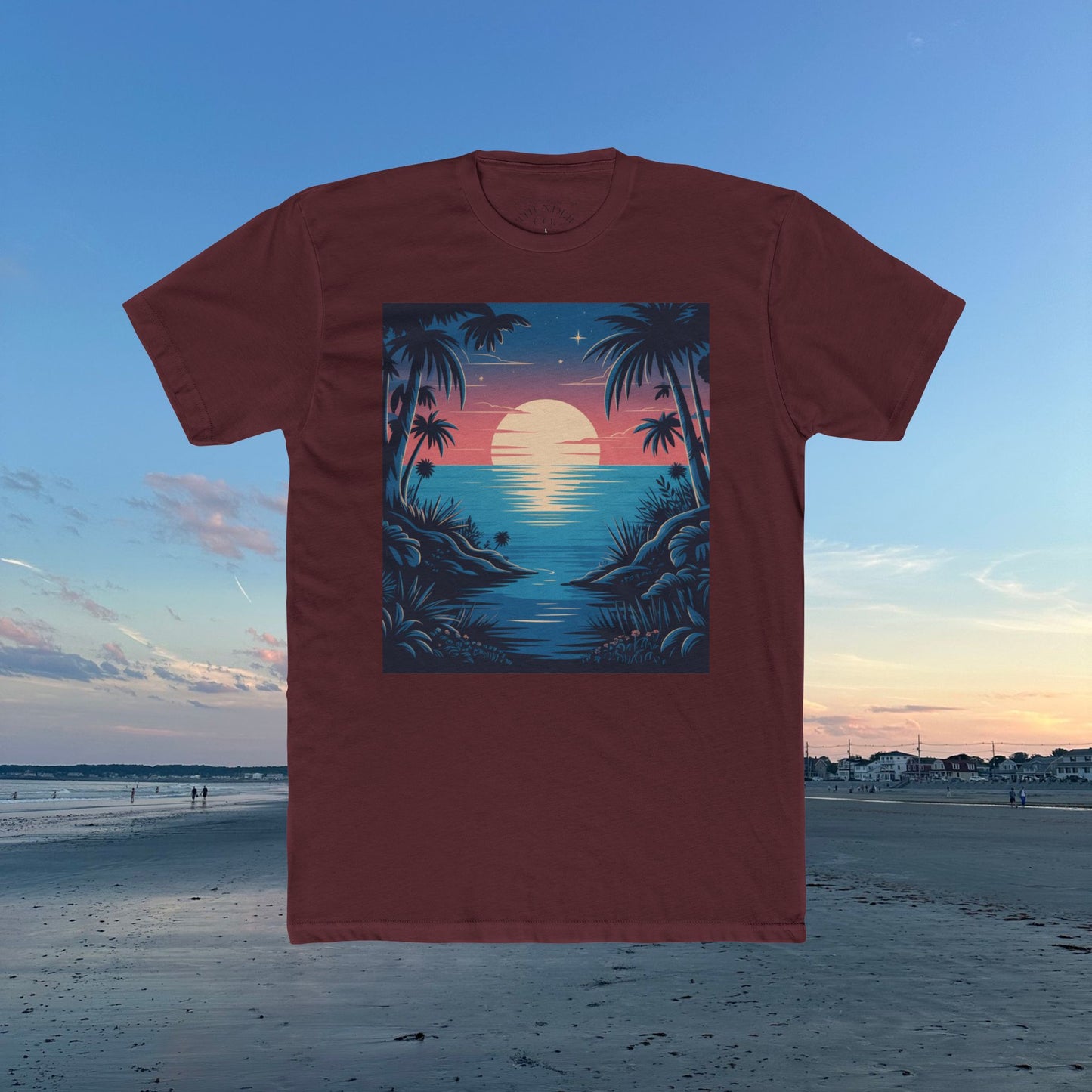 Copy of Sunset Vibes Unisex Cotton Crew Tee, Beach Shirt, Ocean Lover Apparel, Vacation Wear, Summer Fashion, Gift for Nature Enthusiasts