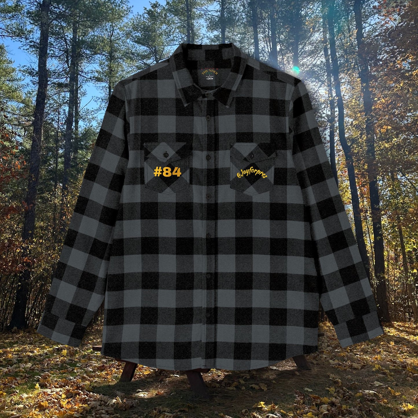 Cozy Unisex Flannel Shirt with #84 Design