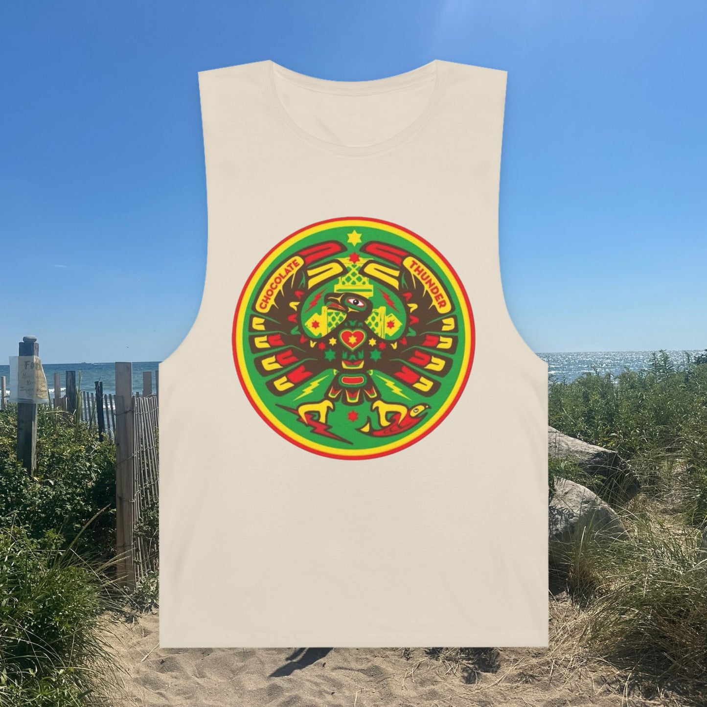 Colorful Unisex Barnard Tank - Vibrant Graphic Sleeveless Top for Festivals, Summer Wear, Relaxing Days, Gifts