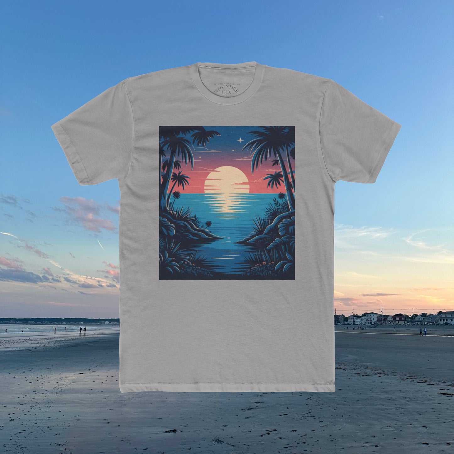 Copy of Sunset Vibes Unisex Cotton Crew Tee, Beach Shirt, Ocean Lover Apparel, Vacation Wear, Summer Fashion, Gift for Nature Enthusiasts