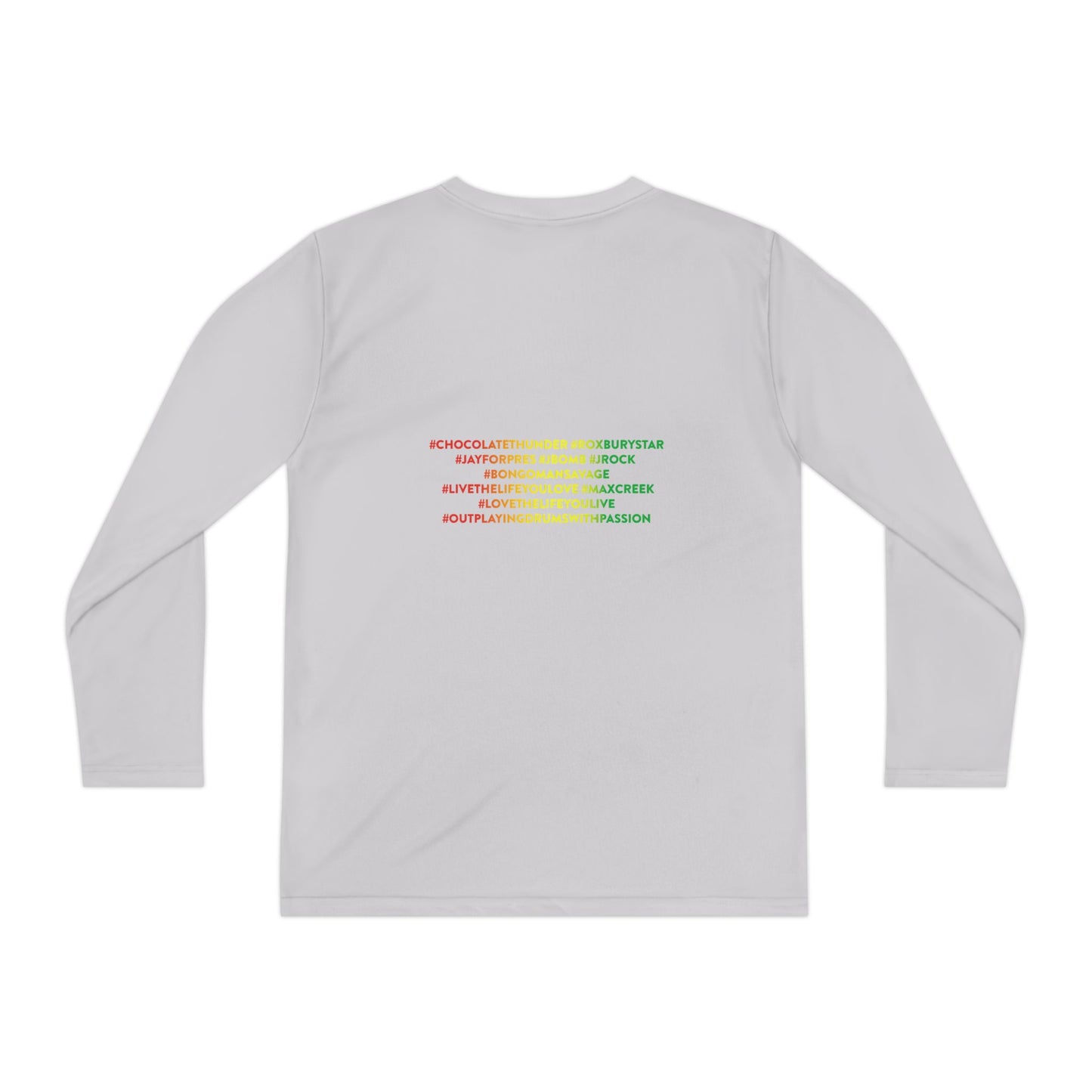 Youth Long Sleeve Spirit Tee, Cool Youth Tee, Vibrant Kid's Shirt, Summer Style, Artsy Gift, Unisex Long Sleeve