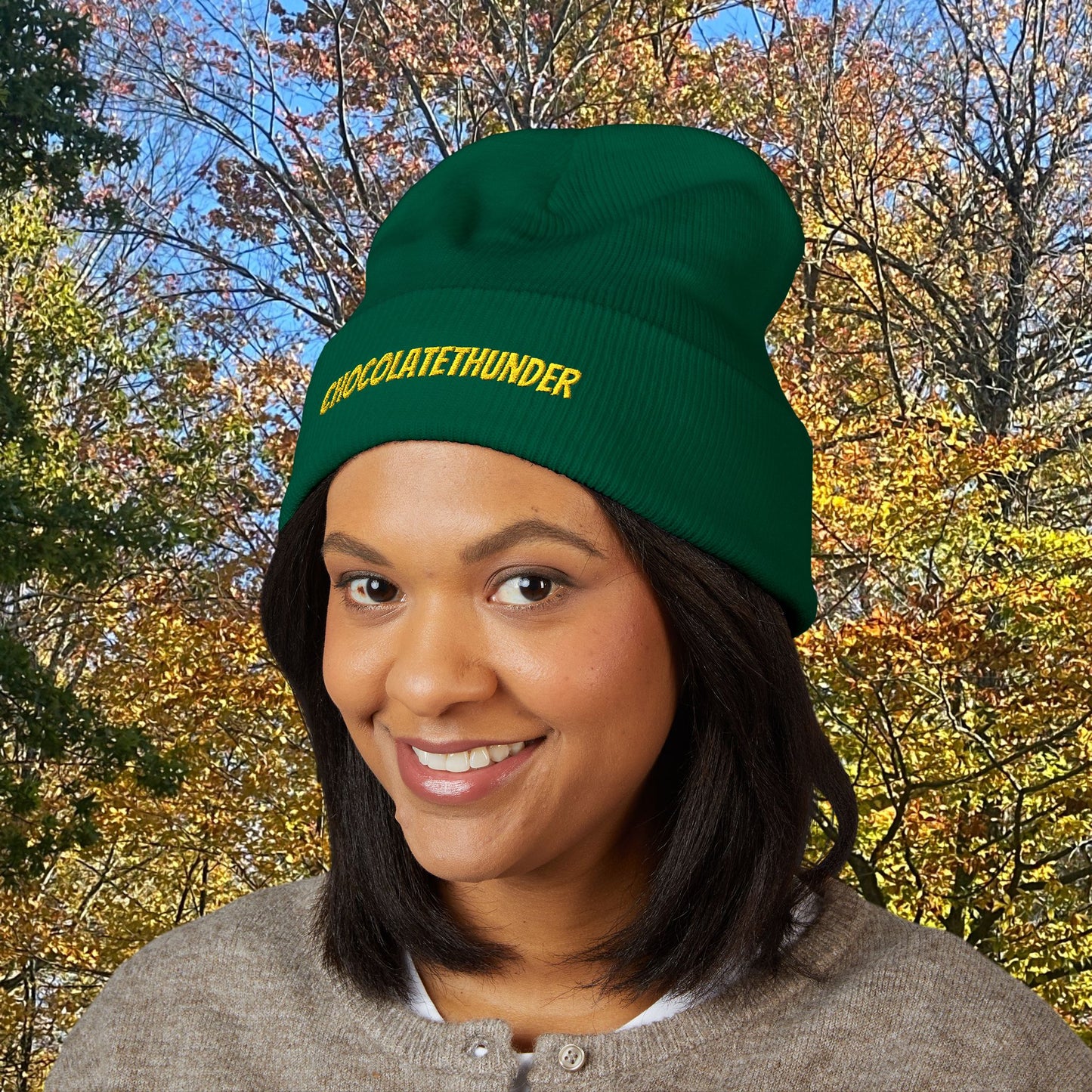 Embroidered Classic Cuffed Beanie - Cozy Winter Hat, Gifts for Her, Warm Beanie, Stylish Headwear, Trendy Knit Cap