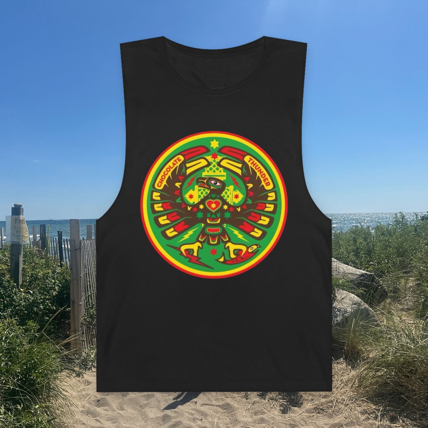 Colorful Unisex Barnard Tank - Vibrant Graphic Sleeveless Top for Festivals, Summer Wear, Relaxing Days, Gifts