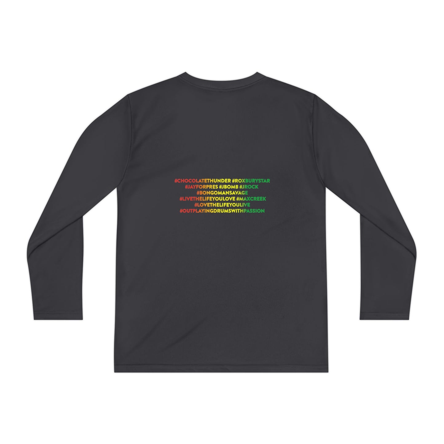 Youth Long Sleeve Spirit Tee, Cool Youth Tee, Vibrant Kid's Shirt, Summer Style, Artsy Gift, Unisex Long Sleeve