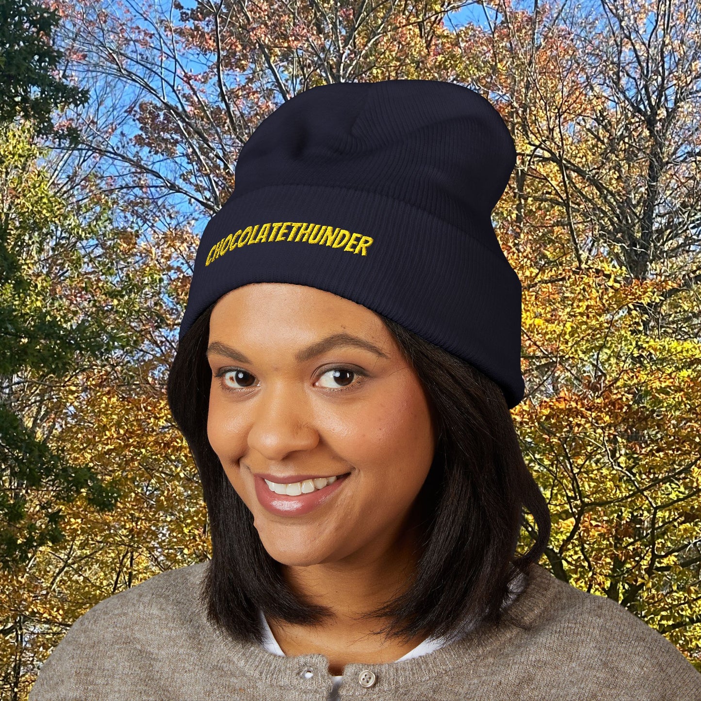 Embroidered Classic Cuffed Beanie - Cozy Winter Hat, Gifts for Her, Warm Beanie, Stylish Headwear, Trendy Knit Cap
