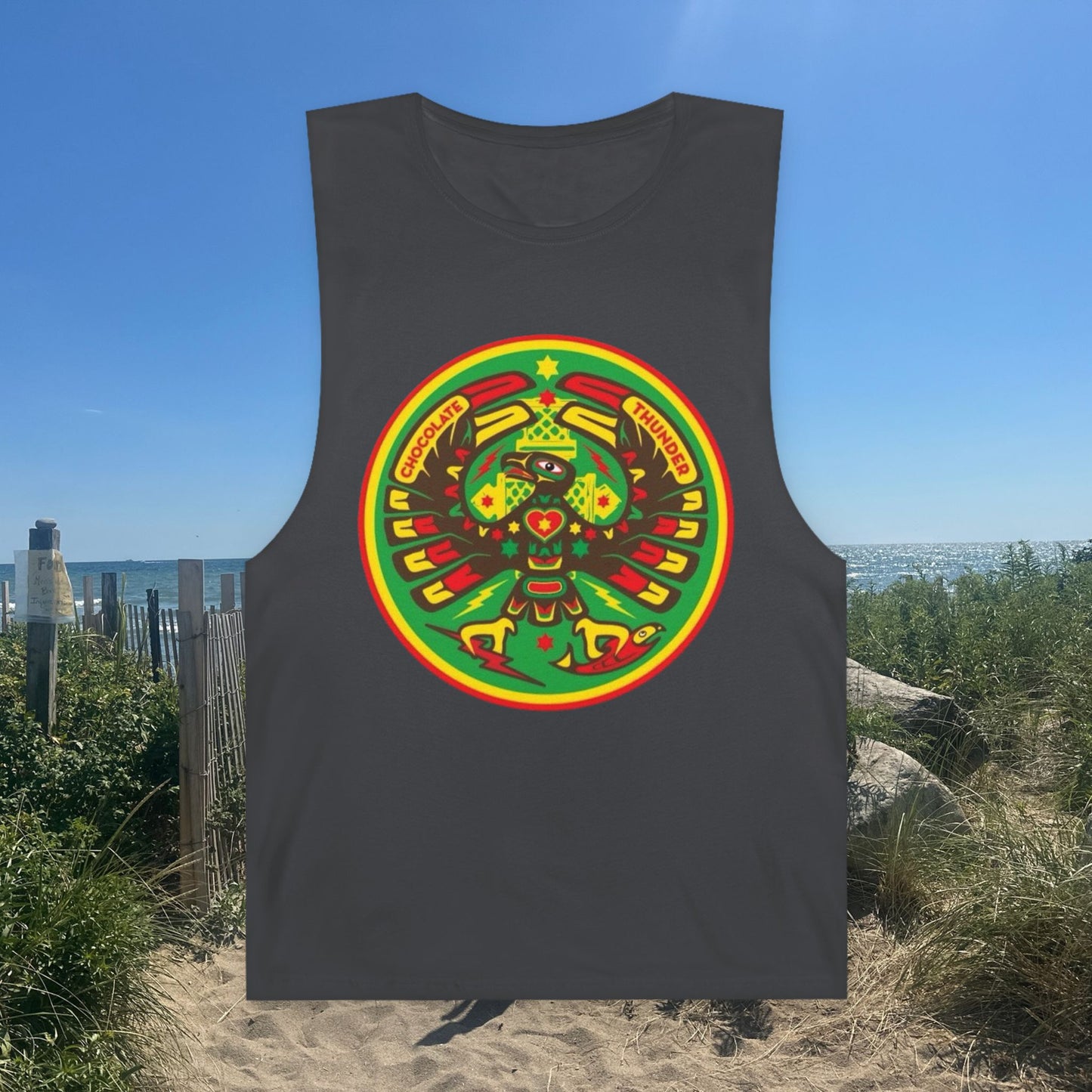 Colorful Unisex Barnard Tank - Vibrant Graphic Sleeveless Top for Festivals, Summer Wear, Relaxing Days, Gifts