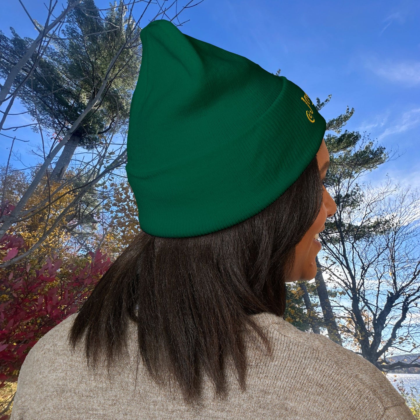 Classic Embroidered Cuffed Beanie for Trendy Style, Perfect Winter Gift, Streetwear Staple, Unisex Warm Hat