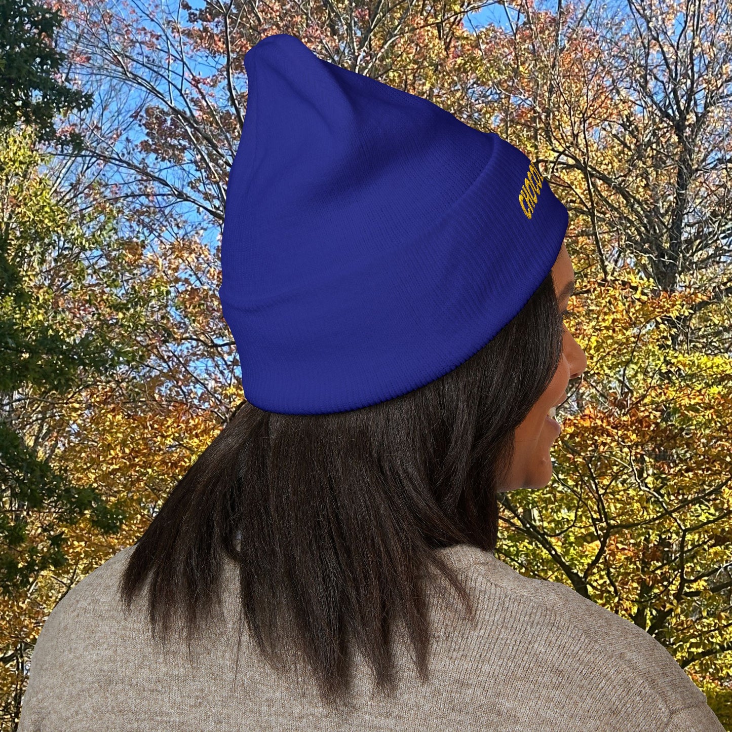 Embroidered Classic Cuffed Beanie - Cozy Winter Hat, Gifts for Her, Warm Beanie, Stylish Headwear, Trendy Knit Cap