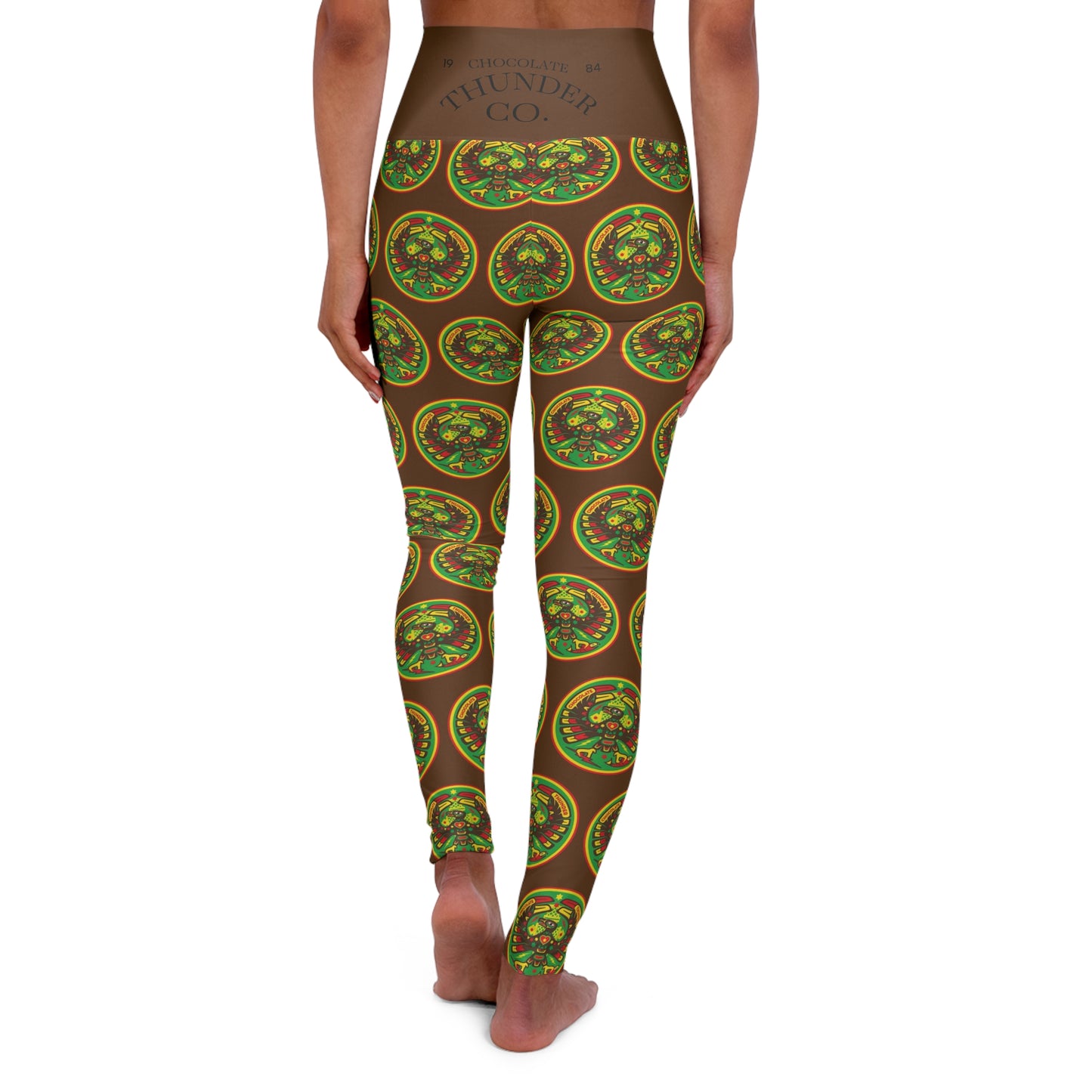 High Waisted Yoga Leggings - Colorful Eco-Friendly Workout Pants, Perfect for Yoga, Exercise, Activewear, Gift for Fitness Enthusiasts