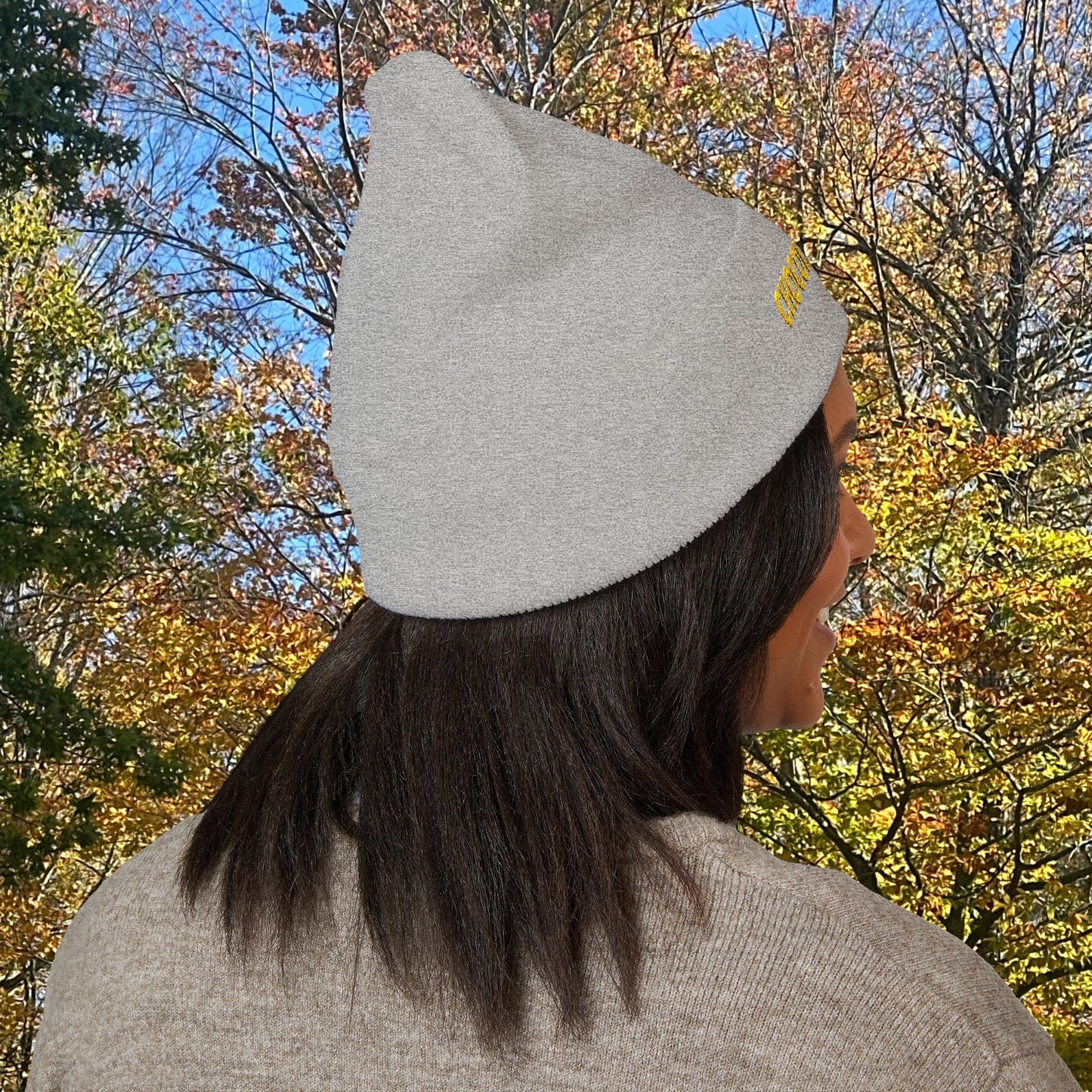 Embroidered Classic Cuffed Beanie - Cozy Winter Hat, Gifts for Her, Warm Beanie, Stylish Headwear, Trendy Knit Cap