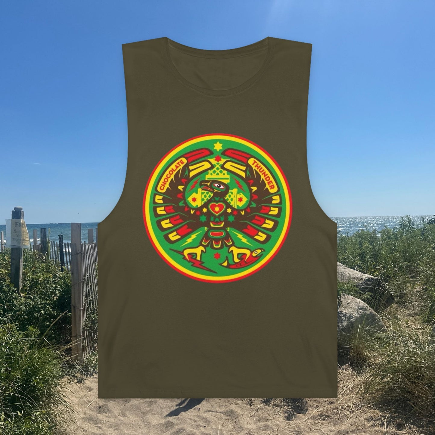 Colorful Unisex Barnard Tank - Vibrant Graphic Sleeveless Top for Festivals, Summer Wear, Relaxing Days, Gifts