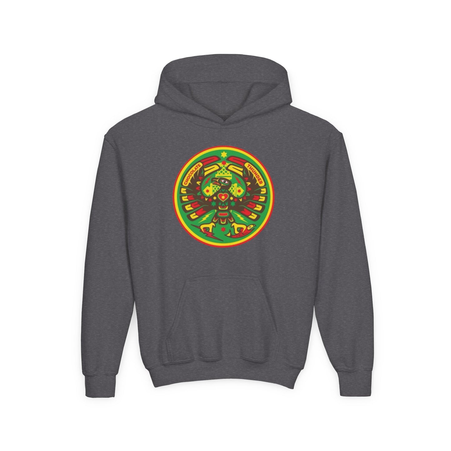 Vibrant Youth Hooded Sweatshirt, Unique Graphic Hoodie, Colorful Apparel for Kids, Stylish Gift for Birthdays, Cool Casual Wear