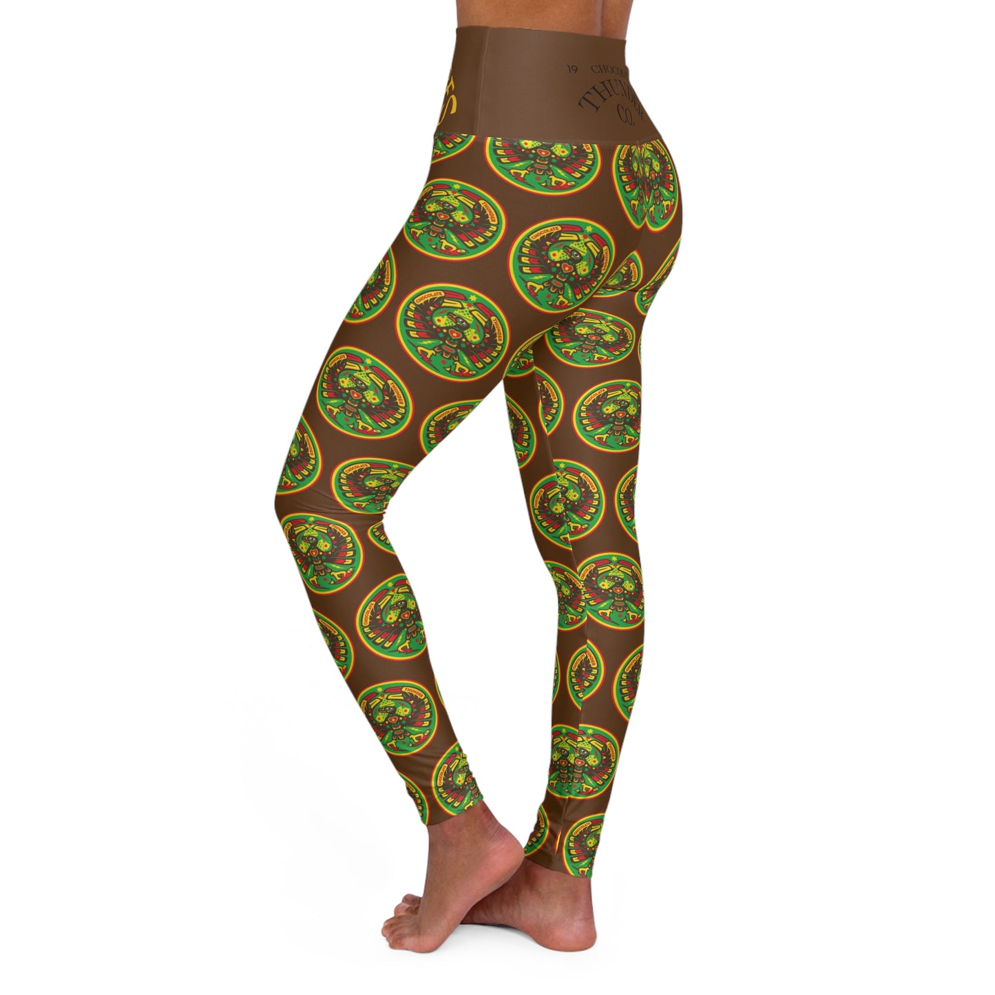 High Waisted Yoga Leggings - Colorful Eco-Friendly Workout Pants, Perfect for Yoga, Exercise, Activewear, Gift for Fitness Enthusiasts