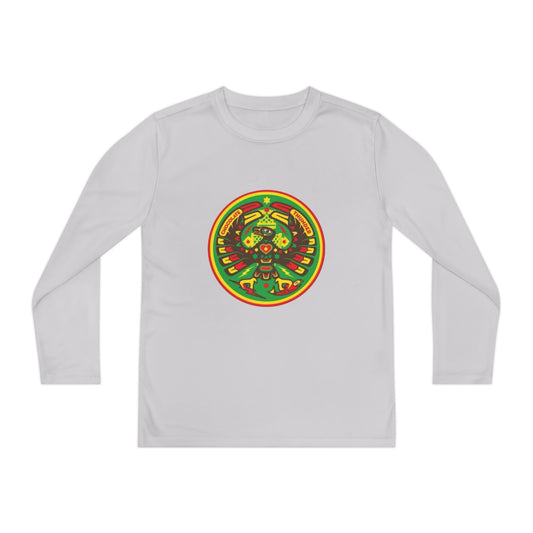 Youth Long Sleeve Spirit Tee, Cool Youth Tee, Vibrant Kid's Shirt, Summer Style, Artsy Gift, Unisex Long Sleeve