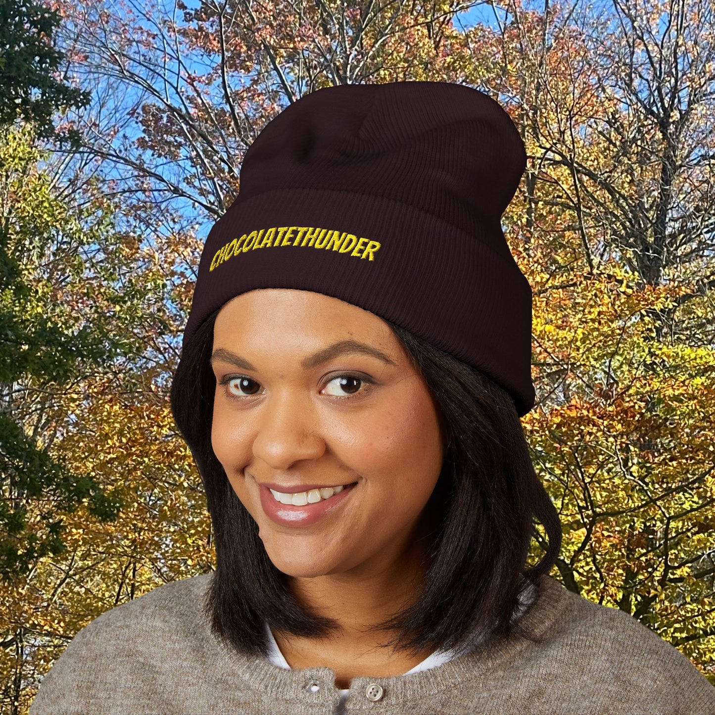 Embroidered Classic Cuffed Beanie - Cozy Winter Hat, Gifts for Her, Warm Beanie, Stylish Headwear, Trendy Knit Cap