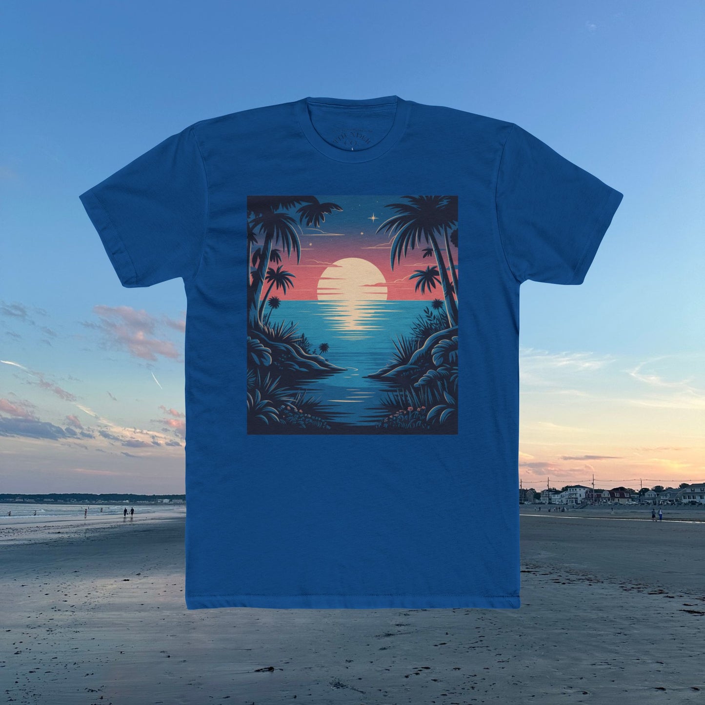 Copy of Sunset Vibes Unisex Cotton Crew Tee, Beach Shirt, Ocean Lover Apparel, Vacation Wear, Summer Fashion, Gift for Nature Enthusiasts