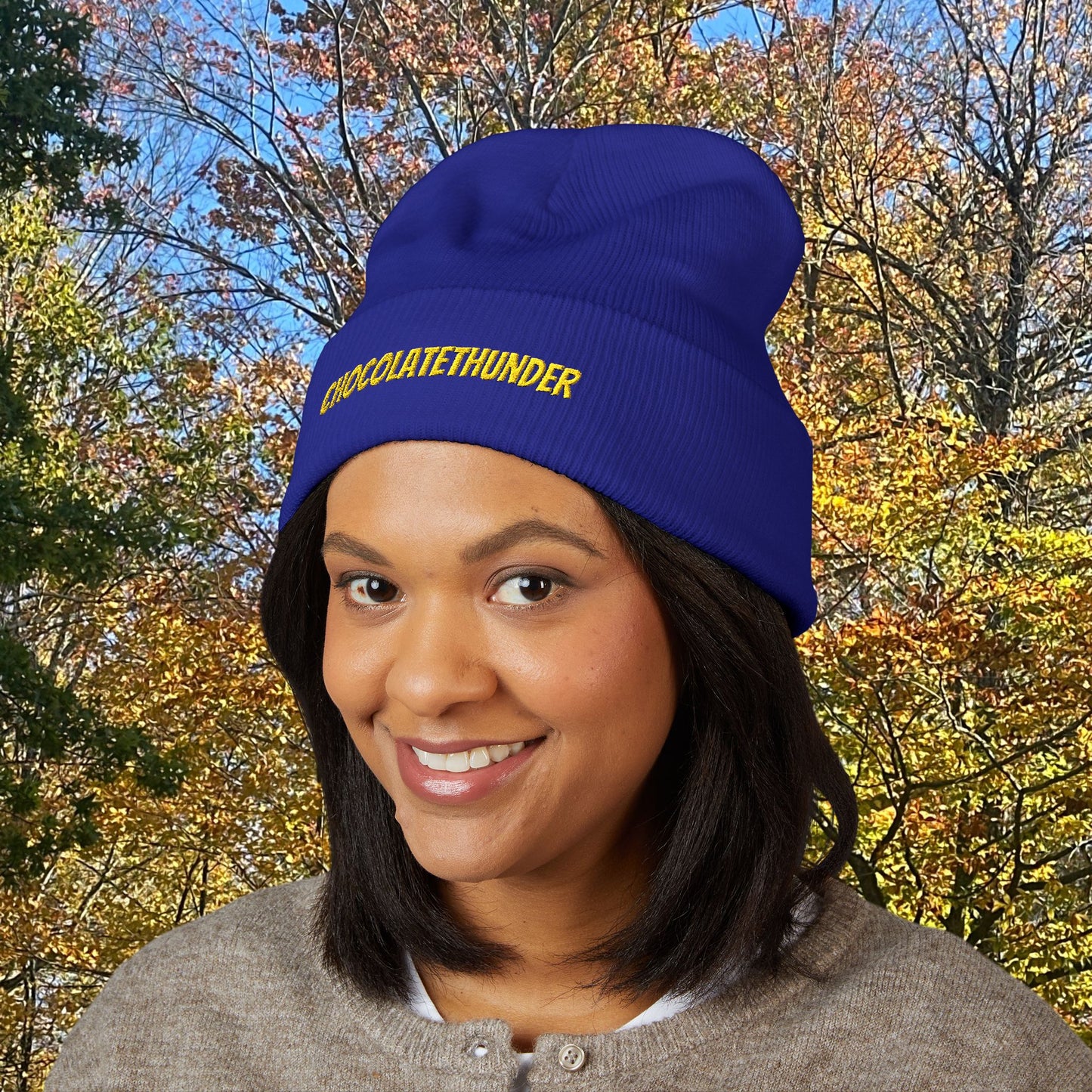 Embroidered Classic Cuffed Beanie - Cozy Winter Hat, Gifts for Her, Warm Beanie, Stylish Headwear, Trendy Knit Cap