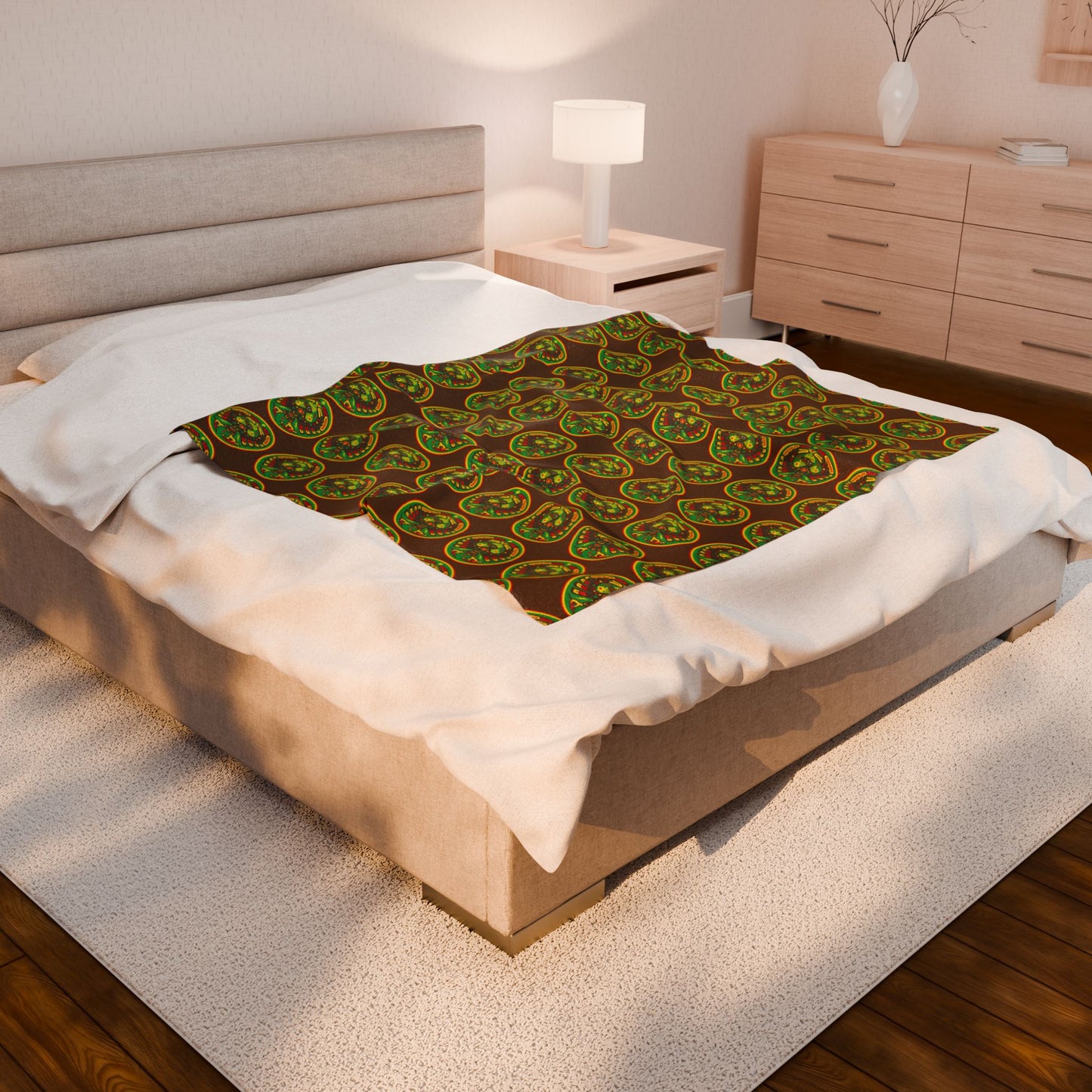 Cozy Velveteen Plush Blanket | Warm Throw for Home, Soft Gift for All Occasions, Ideal for Holidays, Relaxing Days, and Picnics
