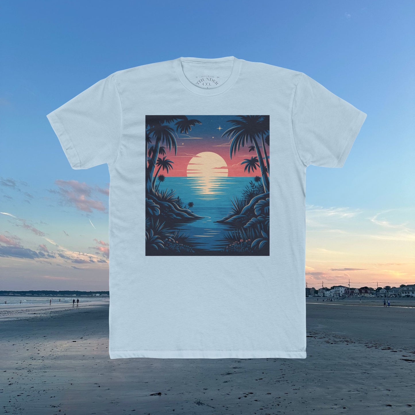 Copy of Sunset Vibes Unisex Cotton Crew Tee, Beach Shirt, Ocean Lover Apparel, Vacation Wear, Summer Fashion, Gift for Nature Enthusiasts