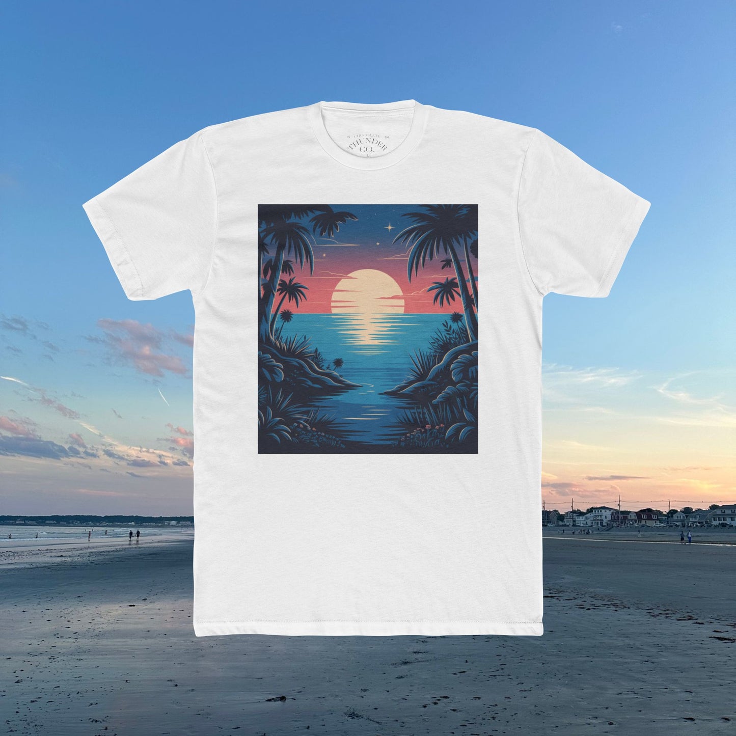 Copy of Sunset Vibes Unisex Cotton Crew Tee, Beach Shirt, Ocean Lover Apparel, Vacation Wear, Summer Fashion, Gift for Nature Enthusiasts