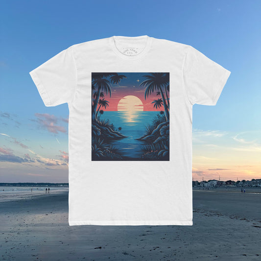 Copy of Sunset Vibes Unisex Cotton Crew Tee, Beach Shirt, Ocean Lover Apparel, Vacation Wear, Summer Fashion, Gift for Nature Enthusiasts