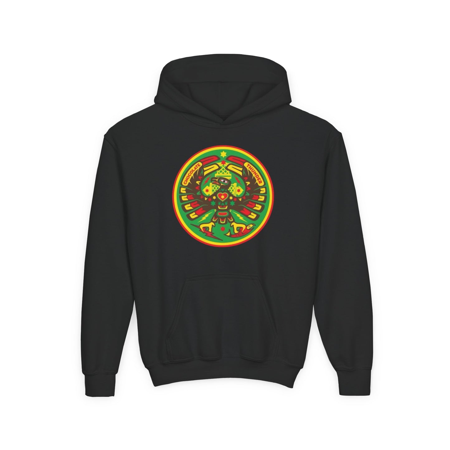 Vibrant Youth Hooded Sweatshirt, Unique Graphic Hoodie, Colorful Apparel for Kids, Stylish Gift for Birthdays, Cool Casual Wear