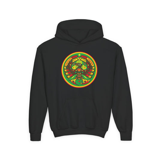 Vibrant Youth Hooded Sweatshirt, Unique Graphic Hoodie, Colorful Apparel for Kids, Stylish Gift for Birthdays, Cool Casual Wear