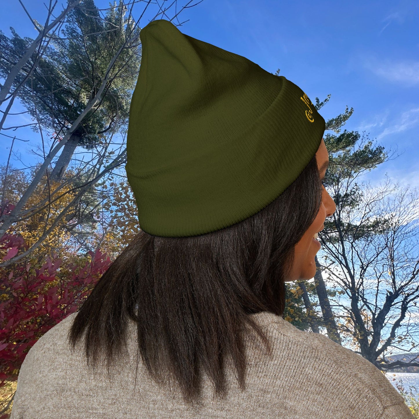 Classic Embroidered Cuffed Beanie for Trendy Style, Perfect Winter Gift, Streetwear Staple, Unisex Warm Hat