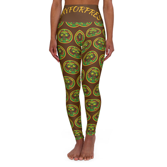 High Waisted Yoga Leggings - Colorful Eco-Friendly Workout Pants, Perfect for Yoga, Exercise, Activewear, Gift for Fitness Enthusiasts