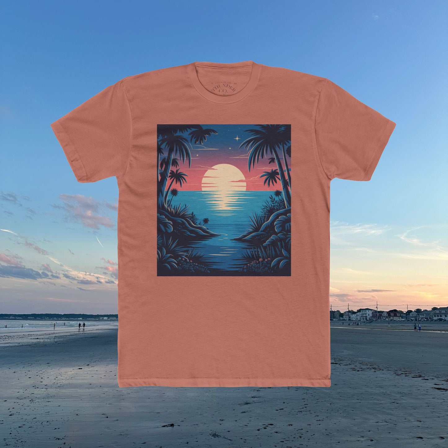 Copy of Sunset Vibes Unisex Cotton Crew Tee, Beach Shirt, Ocean Lover Apparel, Vacation Wear, Summer Fashion, Gift for Nature Enthusiasts