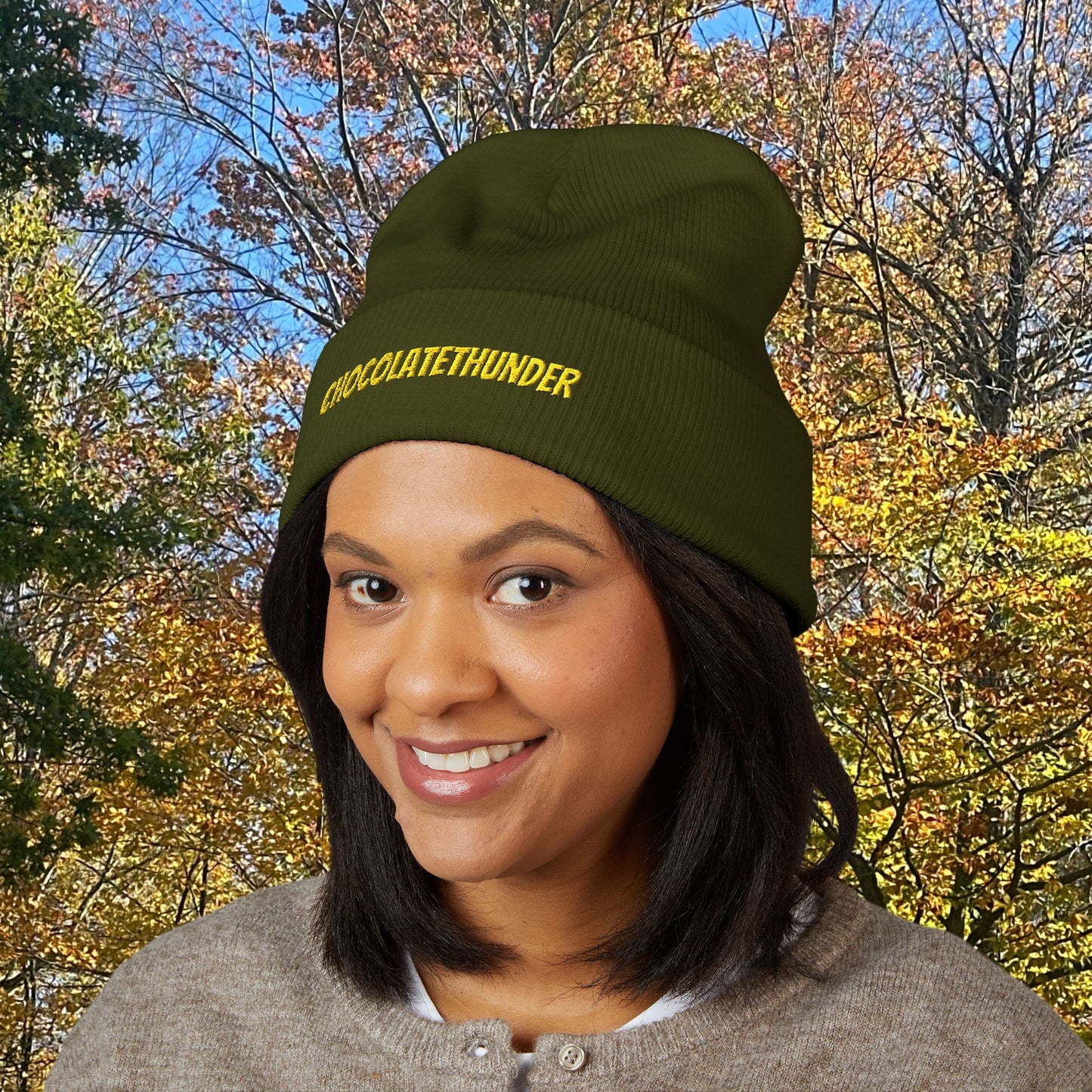 Embroidered Classic Cuffed Beanie - Cozy Winter Hat, Gifts for Her, Warm Beanie, Stylish Headwear, Trendy Knit Cap