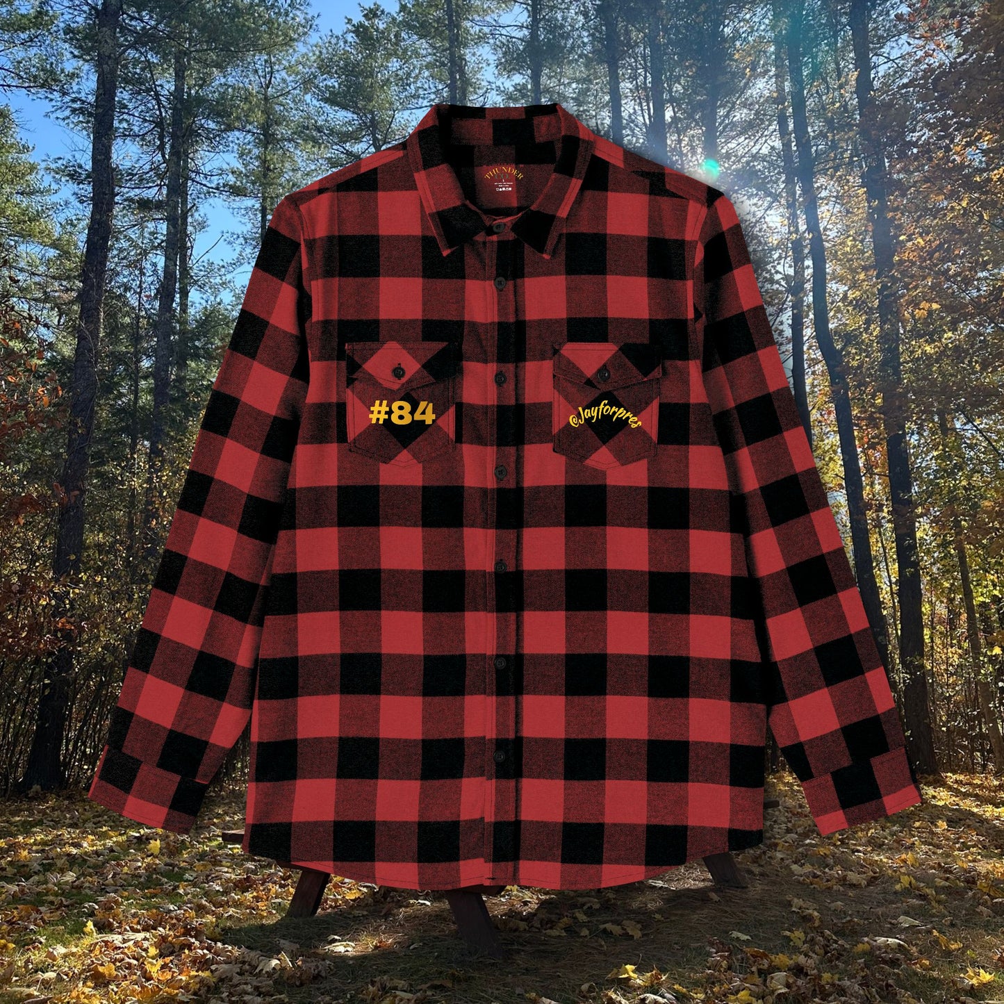 Cozy Unisex Flannel Shirt with #84 Design