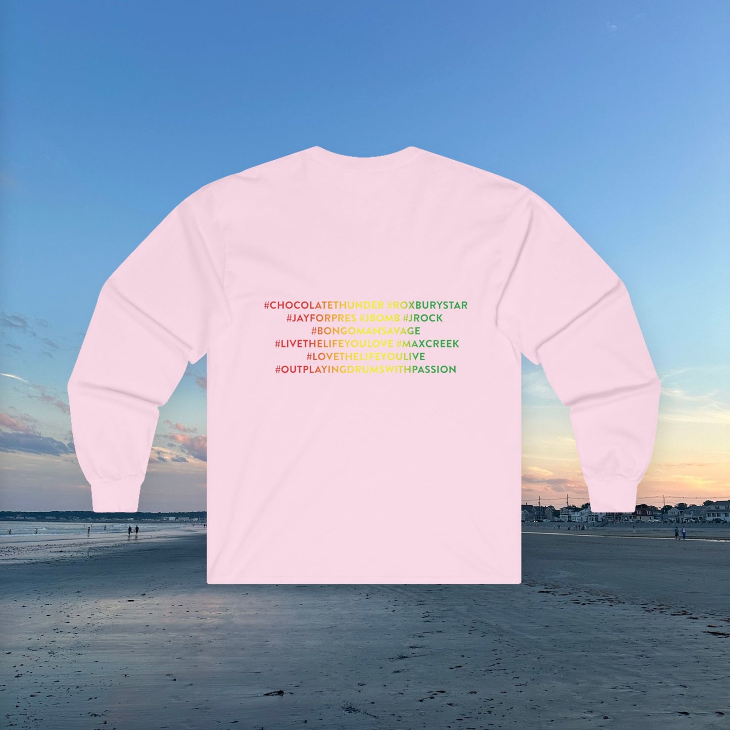 Vibrant Long Sleeve Tee with Inspirational Art, Unisex Cotton Shirt for Bohemian, Festival Wear, Eco-Conscious Style, Gift Idea