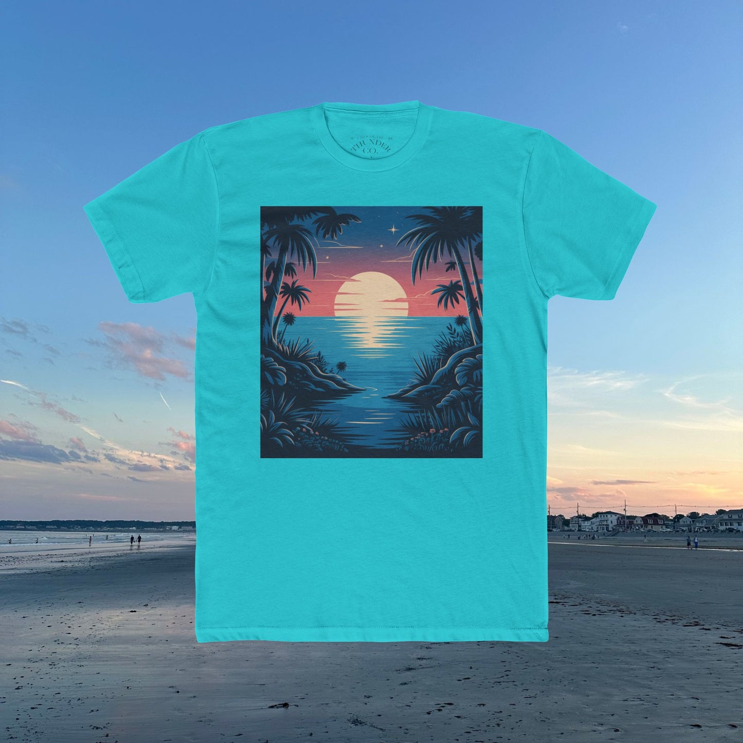 Copy of Sunset Vibes Unisex Cotton Crew Tee, Beach Shirt, Ocean Lover Apparel, Vacation Wear, Summer Fashion, Gift for Nature Enthusiasts