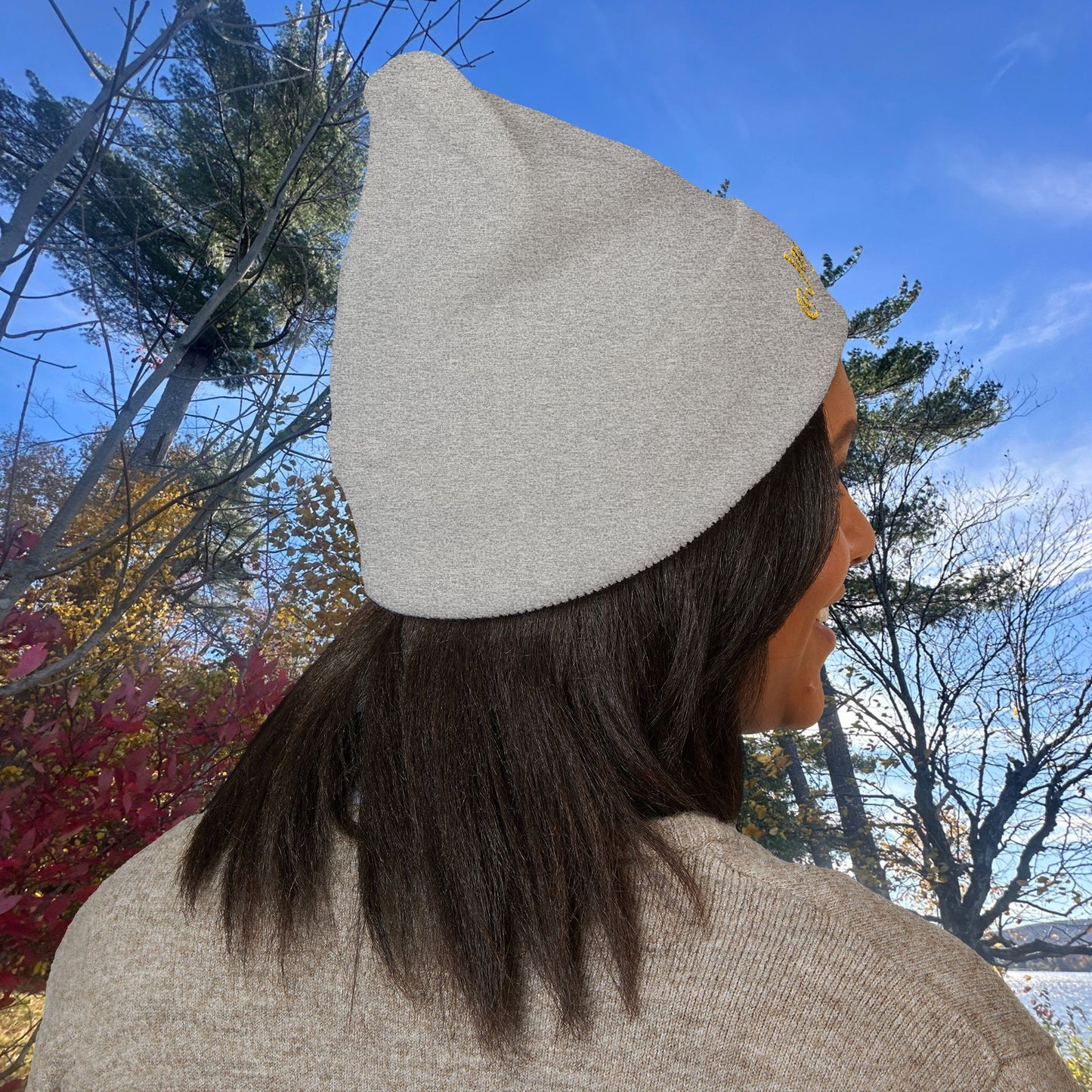 Classic Embroidered Cuffed Beanie for Trendy Style, Perfect Winter Gift, Streetwear Staple, Unisex Warm Hat